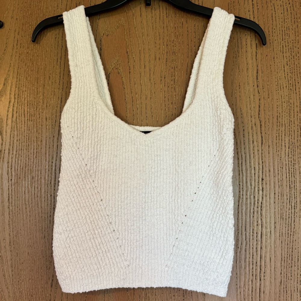 White Sweater Tank